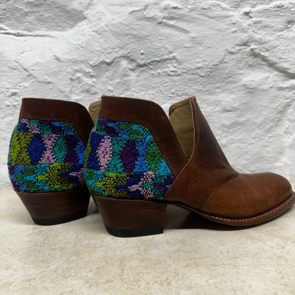 Leather Handmade Guatemalan Ankle Boots